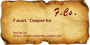 Faust Cseperke névjegykártya